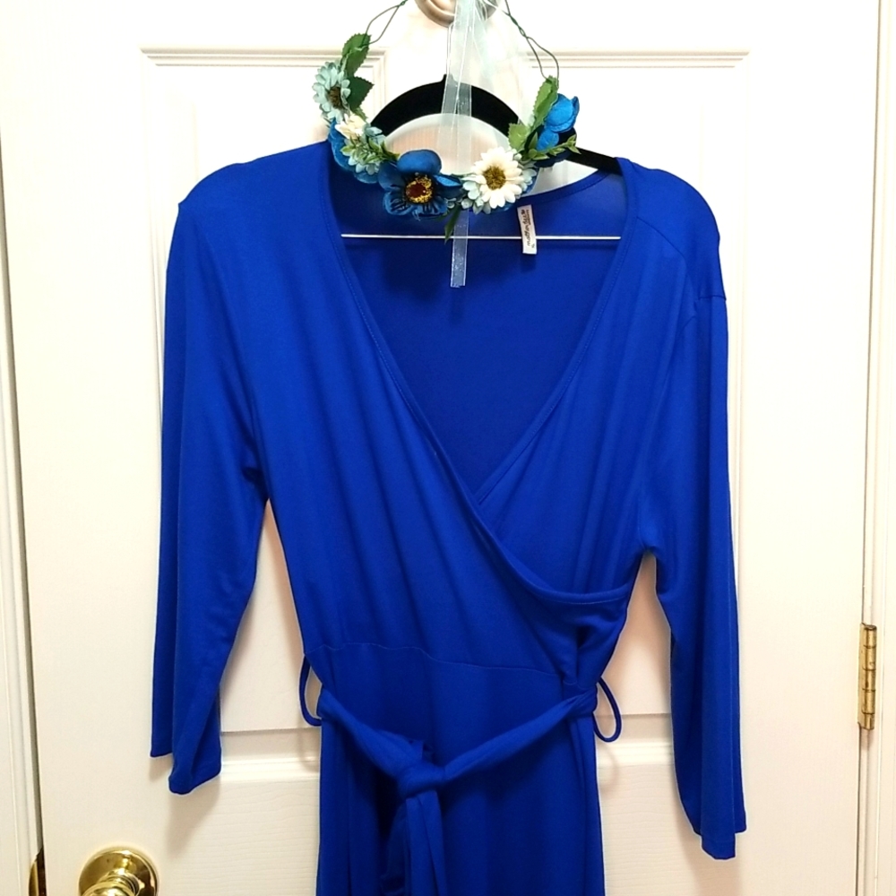 Cobalt blue Maternity Dress